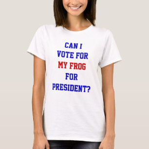 T-shirt Vote Drôle Pour Mon Grenouille Pour Président