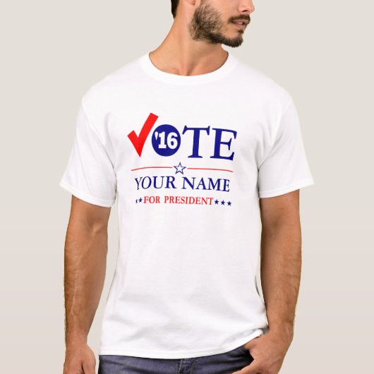 T-shirt VOTE fait sur commande pour "votre nommé " (Devant)
