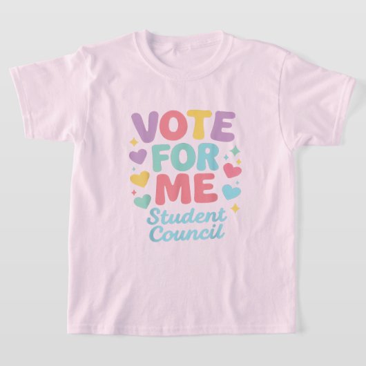 T-shirt Vote for Me Student Council Vibes School (Poser)