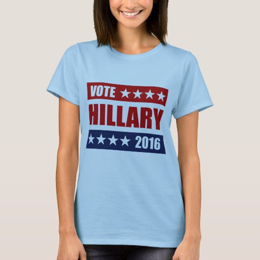 T-shirt VOTE HILLARY 2016.png (Devant)