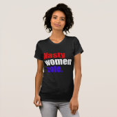 T-shirt Vote méchant de femmes. Pièce en t fine du Jersey (Devant entier)