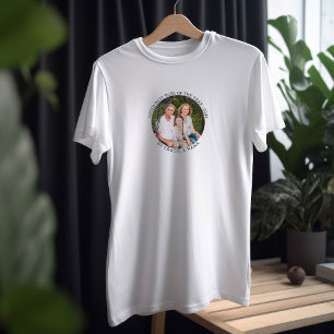 T-shirt Voté Meilleur Papa de l'année par photo ronde