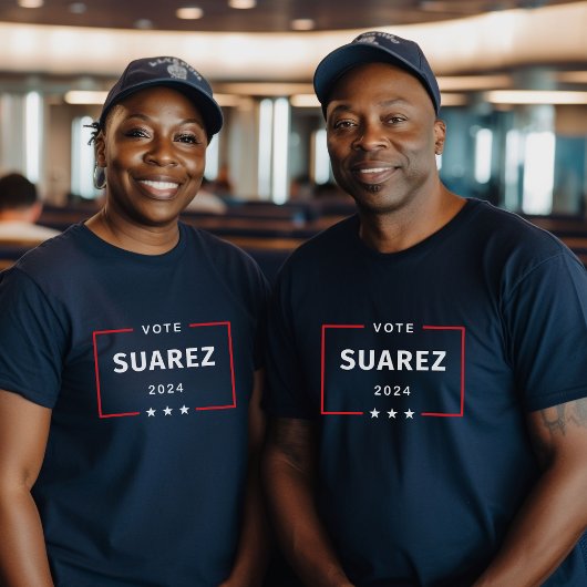 T-shirt Vote moderne Francis Suarez 2024 Stars Box Dark