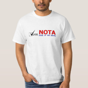 T-shirt Vote NOTA T simple