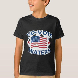 T-shirt Vote Patriotique S Design Avec Drapeau Américain E