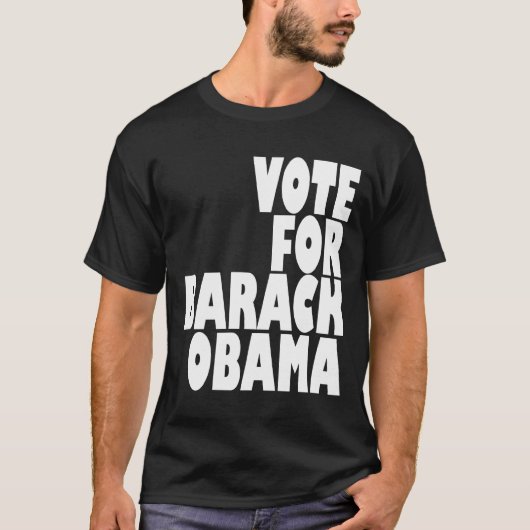 T-shirt Vote pour Barack Obama (Devant)