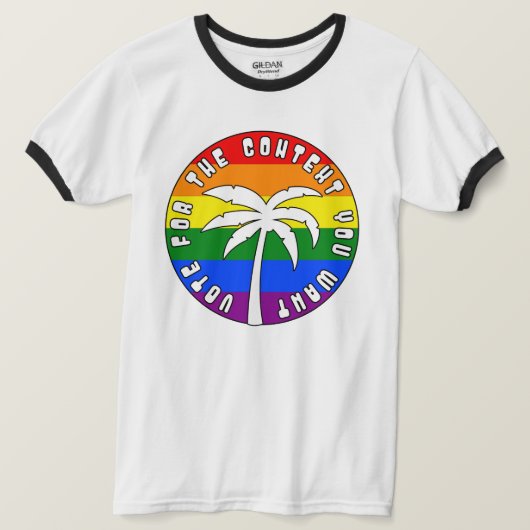 T-shirt Vote pour Contexte Droits PRIDE (Design devant)