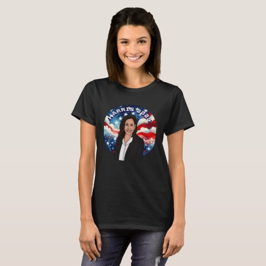 T-shirt Vote pour Kamala Harris 2024 (Devant entier)