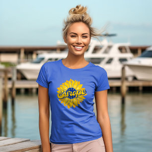 T-shirt Vote Pour Notre Future Élection Europe Tournesol