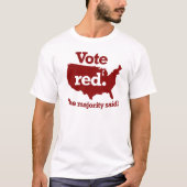 T-shirt Vote Red (Devant)