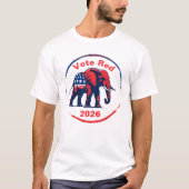 T-shirt Vote Red 2026 (Devant)