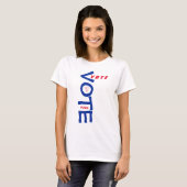 T-shirt Vote USA Rouge Blanc et Bleu (Devant entier)