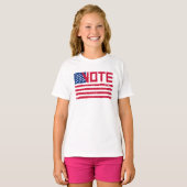 T-shirt Vote With Vote with US Flag (Votez avec le drapeau (Devant entier)