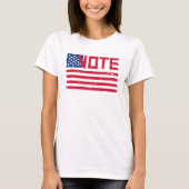 T-shirt Vote With Vote with US Flag (Votez avec le drapeau (Devant)