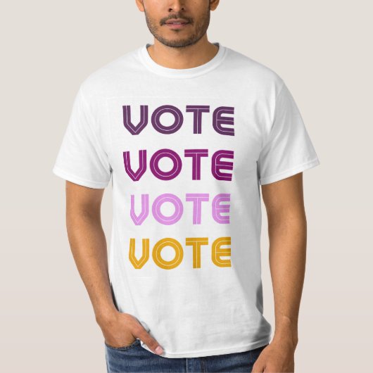 T-shirt VOTE x4 (Devant)