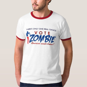 T-shirt Vote Zombie 2012 Chemise