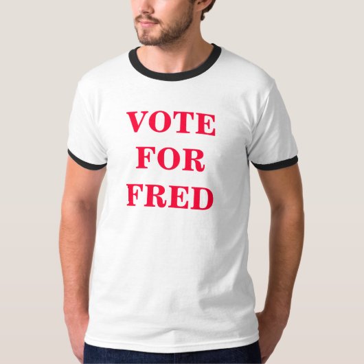 T-SHIRT VOTEFORFRED (Devant)