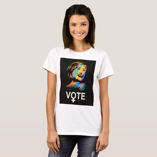 T-shirt votehillary2016 (Devant entier)