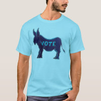 VOTER Blue Donkey Novembre jour d'élection Démocra