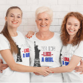 T-shirt Voter comme une fille