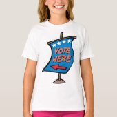 T-shirt Voter ici (Devant)