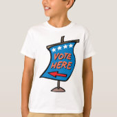 T-shirt Voter ici (Devant)