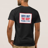 T-shirt Voter pour l'élection du GOP 2020 Rouge Blanc Bleu (Dos)