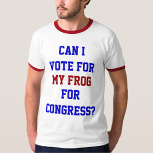 T-shirt Voter Pour Mon Congrès De La Grenouille Citation P