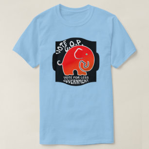T-shirt Votez GOP pour moins de gouvernement (T-shirt homm
