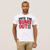 T-shirt Votez les chemises de bons à rien (Devant entier)