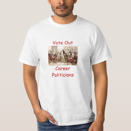 T-shirt Votez les politiciens de carrière (Devant)