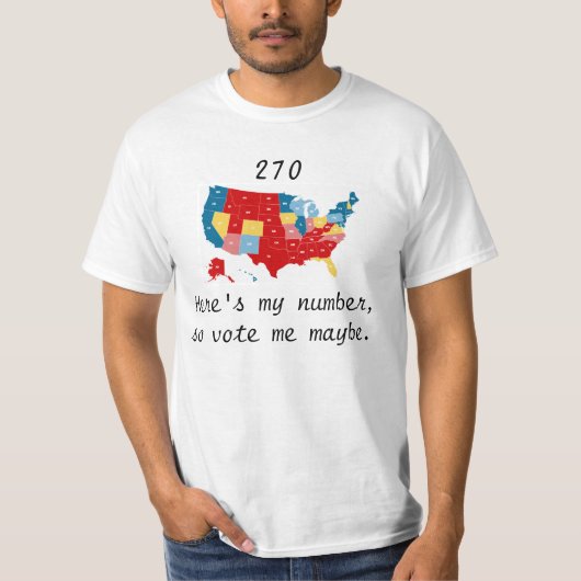 T-shirt Votez-moi peut-être l'élection 2012 (Devant)