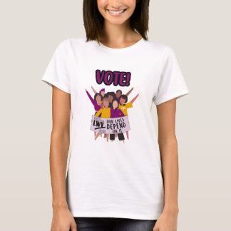 T-shirt Votez pour Enfants ! Tee féminin