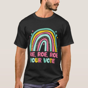 T-shirt Votez Rainbow Retro Pro Choice Women's Rig