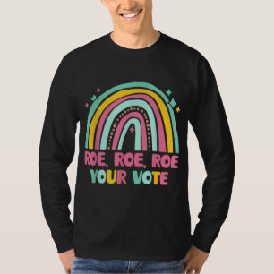 T-shirt Votez Rainbow Retro Pro Choice Women's Rig