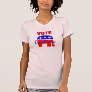 T-shirt VOTEZ Républicain avec l'Éléphant Patriotique