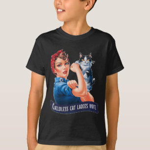 T-shirt Votez Rosie pour les femmes sans chats