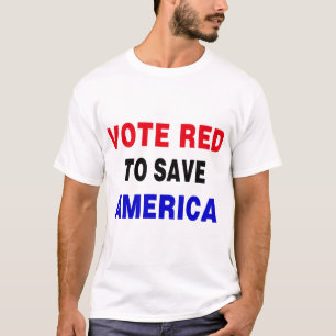 T-shirt Votez Rouge Pour Sauver L'Amérique