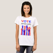T-shirt Votez ! Ta voix compte ! (Devant entier)