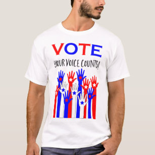 T-shirt Votez ! Ta voix compte !