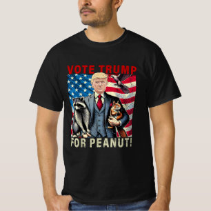 T-shirt Votez Trump Peanut L'Écureuil