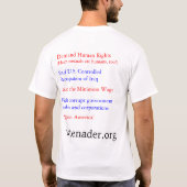 T-shirt Votez vos croyances ! (Dos)