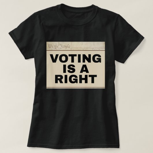 T-shirt Voting is a Right 24th Amendment Two-Sided (Design devant)