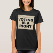 T-shirt Voting is a Right 24th Amendment Two-Sided (Devant)
