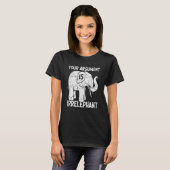 T-shirt Votre argument est irréléphant (Devant entier)