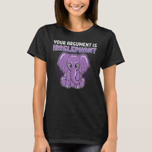T-shirt Votre Argument Est Un Zoo Animal Irpertinent