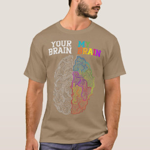 T-shirt Votre Cerveau Mon Cerveau Embrasser la Neurodivers