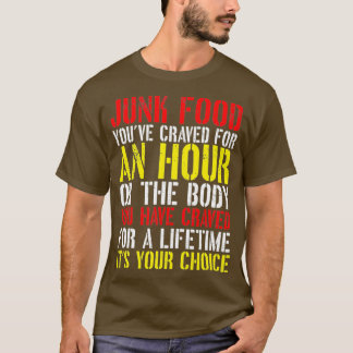 T-shirt Votre Choix Aliments De Poignée Ou Fitness Corps M