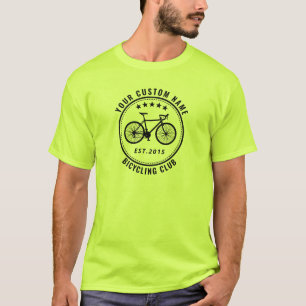 T-shirt Votre club de vélos ou votre emplacement Nom de sé
