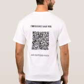 T-shirt Votre code QR Nom commercial Site Web Société T-sh (Dos)